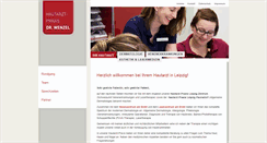 Desktop Screenshot of hautarztpraxis-wenzel.de